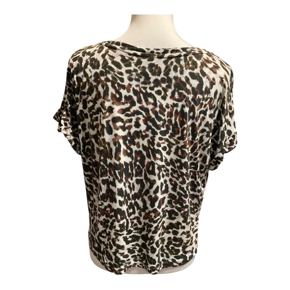 Cabi 3414 Leopard Boxy Roll Cuff Size S - Picture 5 of 8